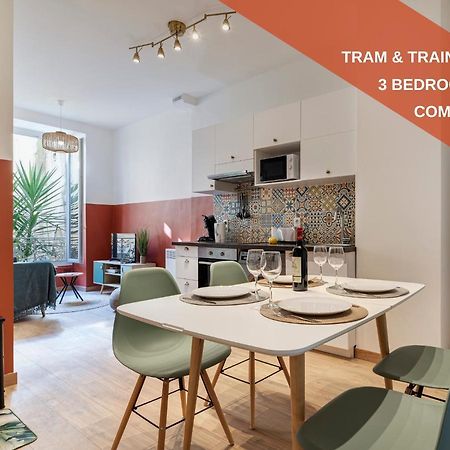 Cosy And Trendy 3 Bedrooms Train Tramway Nizza Kültér fotó