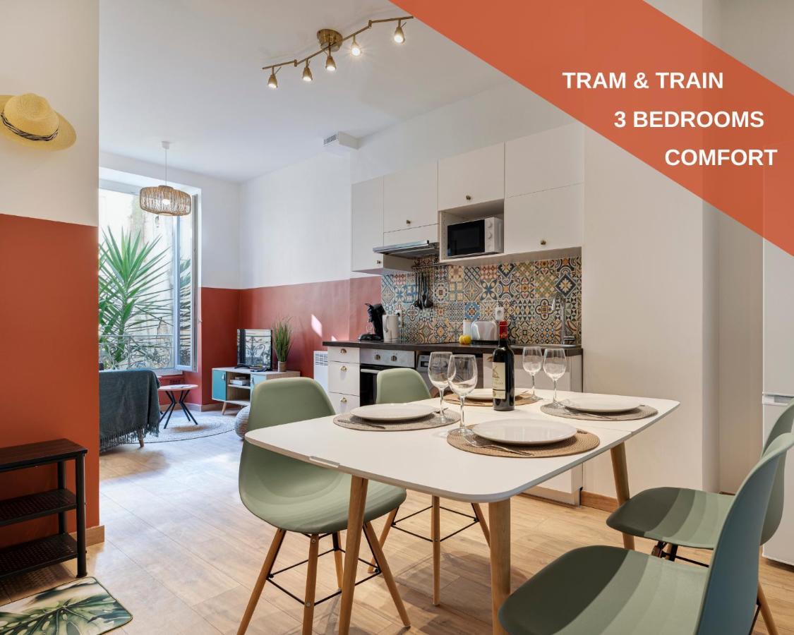 Cosy And Trendy 3 Bedrooms Train Tramway Nizza Kültér fotó